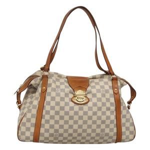 LOUIS VUITTON Damier Azur Stresa GM Tote Bag M51186 LV Auth BD1387